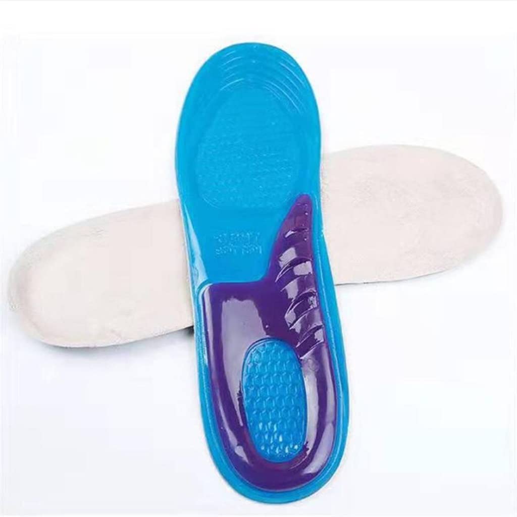 1 paar Orthesen Arch Support Massieren Silikon Gel Weiche Sport Schuh Einlegesohle Pad for Mann Frauen Einlegesohlen stoßdämpfung) (Color : D, Size : L)