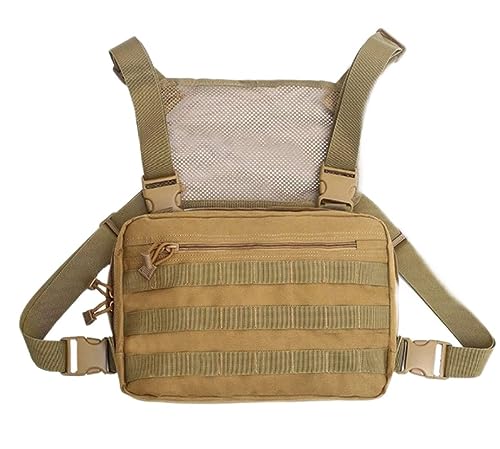 Will Outdoor Brusttasche Tactical Combat MOLLE Gurt Brusttasche Multifunktionale Umhängetasche Tactical Vest Bag