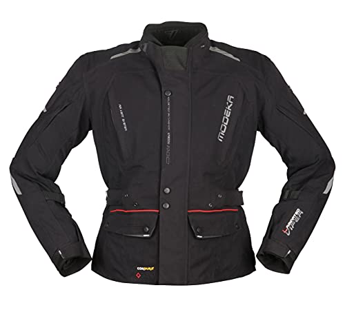 Modeka Viper LT Motorrad Textiljacke Hellgrau/Dunkelgrau/Schwarz L