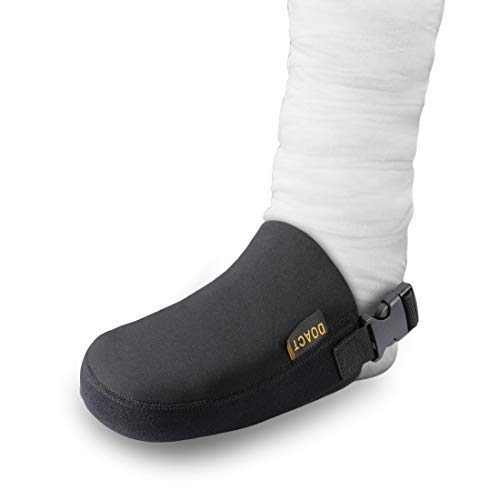 Doact Cast Socke mit Rutschfesten Riemenüberschuhen, Chalk Protect Walking Boot und Orthesenschienen Clean, Adjustable und One Size Braces