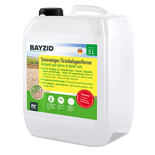 2 x 5 L Bayzid® Steinreiniger / Grünbelag Entferner Konzentrat gegen Moos, Algen und Grünbelag