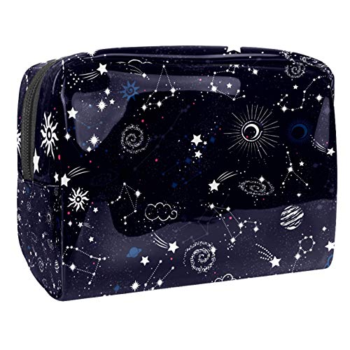 Schminktasche für Makeup Tasche Galaxy Space Constellation Wasserdicht leichte Make up Tasche Organizer für Damen Herren und Kinder 18.5x7.5x13cm