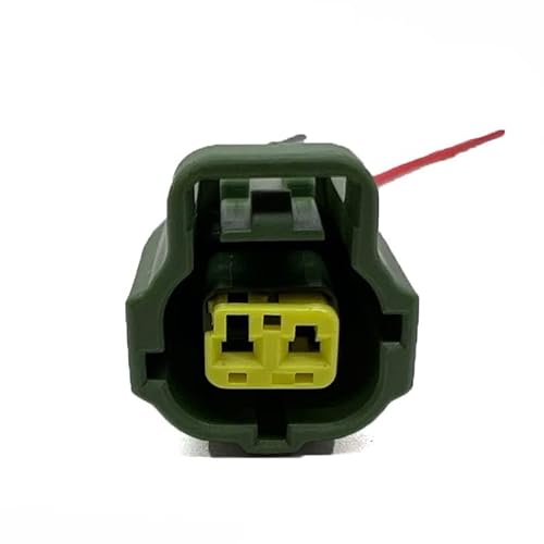 2-poliger Auto-Kühlmitteltemperatursensor-Stecker Kabelbaum 1JZ-GTE 2JZ-GTE Miata IAC-Anschluss Kompatibel mit Toy~ta 178390-1 178390-2 178390-3 (Color : 2Pin Army green, Size : 1 Pc With 15cm Wire