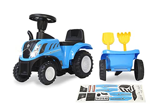 Jamara Rutscher New Holland T7 Traktor, blau