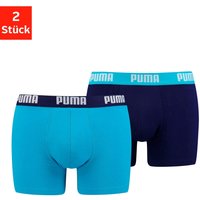 Puma 6 er Pack Boxer Boxershorts Men Herren Unterhose Pant Unterwäsche, Bekleidungsgröße:S, Farbe:796 - Aqua/Blue