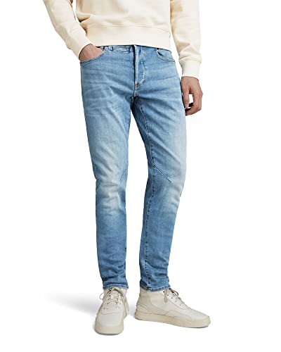 G-STAR RAW Herren D-STAQ 5-Pocket Slim Jeans, Blau (Lt Indigo Aged 8968-8436), 30W / 32L