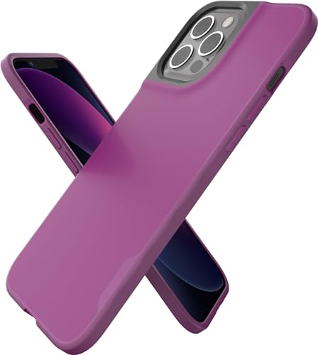 Smartish kompatibel mit iPhone 12 Pro Max (6,7") Slim Case Hülle - Gripmunk Bumper - Leichte, schlanke Schutzhülle (Silk) Cover - Purple Reign lila
