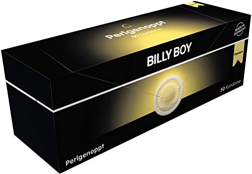 Billy Boy Perlgenoppt Kondome mit Zarten Perlnoppen Premium Box , Transparent, 50er Pack
