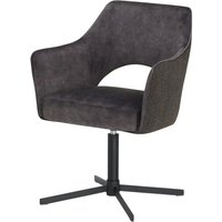 Armlehnstuhl - schwarz - 62 cm - 85 cm - 60 cm - Stühle > Esszimmerstühle - Möbel Kraft