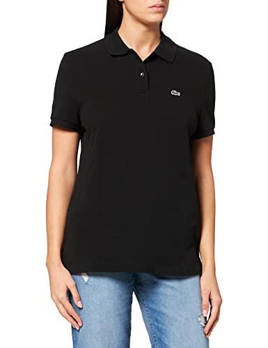 Lacoste Damen Poloshirt Pf7839,Schwarz (Black 031),46 (Herstellergröße: 48)