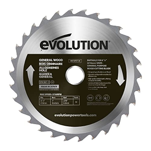 Evolution Power Tools Wood Carbide-Tipped Blade, 210 mm