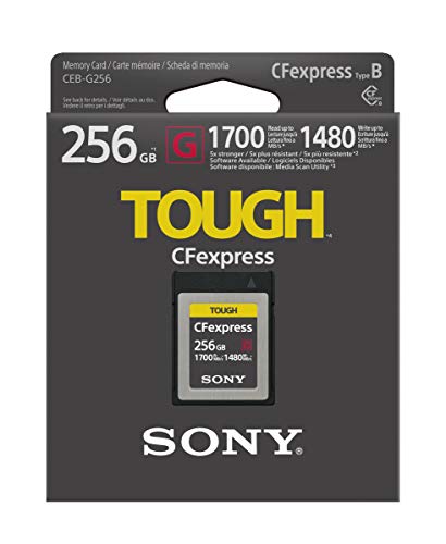 Sony CEB-G256 CFexpress Speicherkarte (256GB, 1700MB/s, Schreibgeschwindigkeit 1480MB/s)