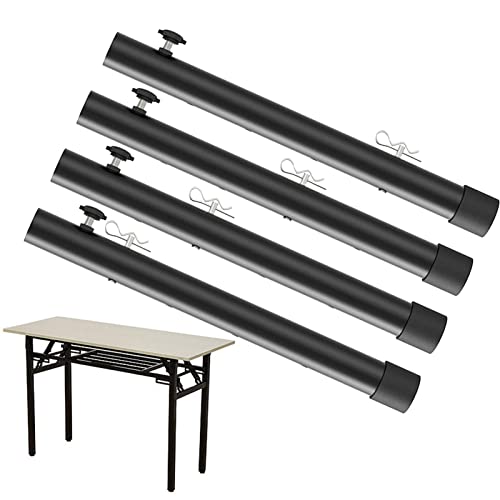 Aibyks Klapptischerhöhung - Verlängerung für gerade Tischbeine aus Stahl mit Ösenschrauben, Sicherungsstifte in B-Form - Einfache Installation von Möbelbeinliften für zu Hause
