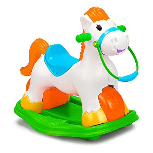 FEBER Famosa 800006280 Pony - Kinderspielzeug für Kinder bis 2 Jahre, weiß
