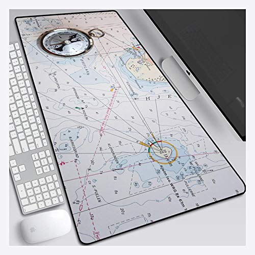 IGIRC Mauspad map 900X400mm Mauspad, Speed Gaming Mousepad, Extended XXL großes Mousemat mit 3mm starker Basis, für Notebooks, PC, R