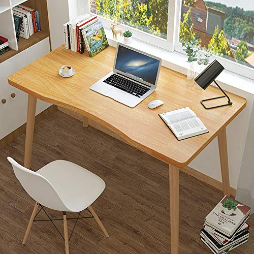 Desktop-Computertisch, Massivholz-Schreibtisch, Arbeitstisch, moderner, einfacher Schreibtisch, PC-Laptop-Tisch, Spieltisch, für Home-Office-Arbeitsplätze mit kleinem Raum