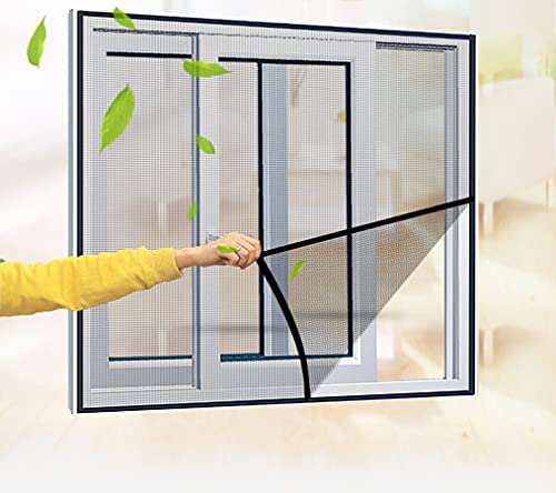 Langlebiges Katzennetz, DIY Fensternetz mit selbstklebendem Klebeband, zuschneidbar, Fensterschutz Anti-Moskitonetz, waschbar, atmungsaktiv