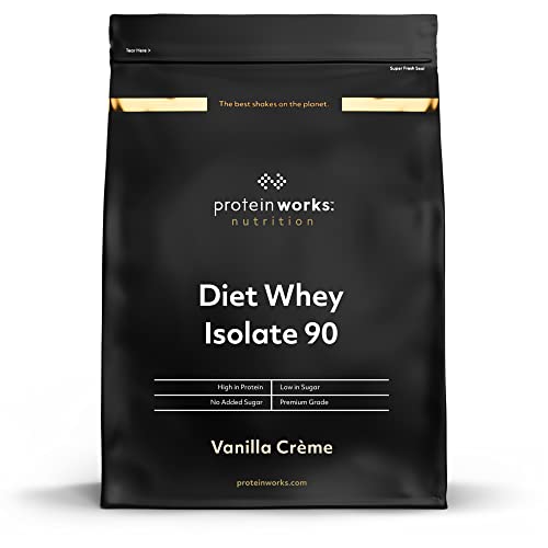Diet Whey Isolate 90 (Isolat) | VANILLECREME | von THE PROTEIN WORKS | 2kg | hochwertigstes Whey Protein Isolat mit unglaublich wenig Fett, Laktose und Zucker