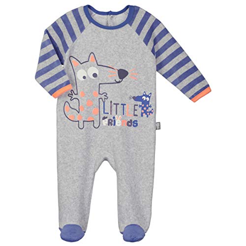 Little Friends Baby-Pyjama, Velours, Größe 9 Monate (74 cm)