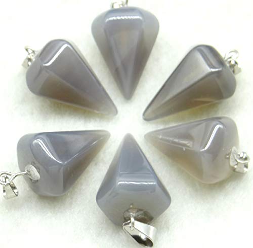 AMAZWI Steinschmuck Naturstein Quarzkristall Lapis Tigerauge Perlen Anhänger DIY Schmuckherstellung Halsketten 10 Stück, Nr. 9 Steinschmuck ZUOSHUAAYIN (Color : No.17)