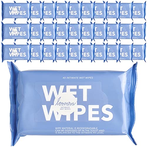 Loovara Intim-Feuchttücher XXL Vorteilspackung - WET WIPES - 1240 Tücher (31x40er Packung) Intimpflege Tücher mit Aloe Vera, feuchte Reinigung und Pflege für Unterwegs und Zuhause, Intim Hygiene