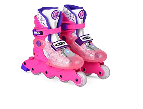 Micro Mobility Future Plum Kinder Rollerskates aus Polypropylen in der Farbe Lila-Pink, Größe: 31-34, MIS0003