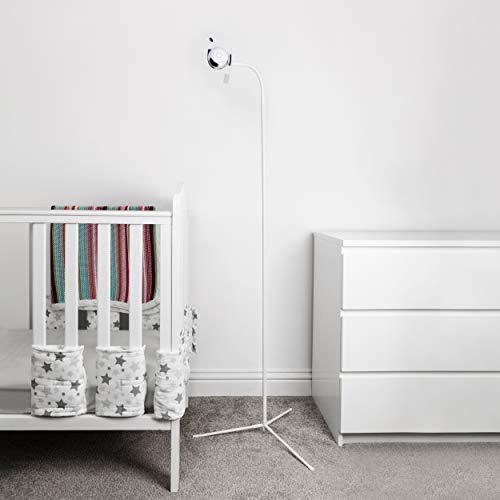 Der universelle freistehende Flexi Air 3 (Stativbasis), Babymonitor-Halter, Kameraständer für Kinderzimmer, kompatibel mit den meisten Babymonitoren (weiß)