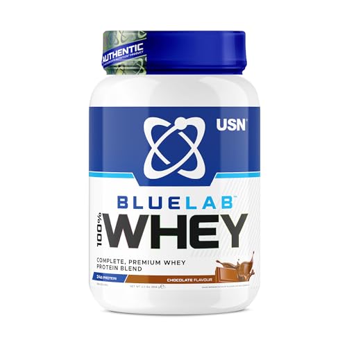 USN Blue Lab Whey Protein, Premium Molkenproteinpulver, wissenschaftlich entwickeltes Post-Workout Muskelaufbau Protein Pulver mit BCAAs, Schokolade, 2kg