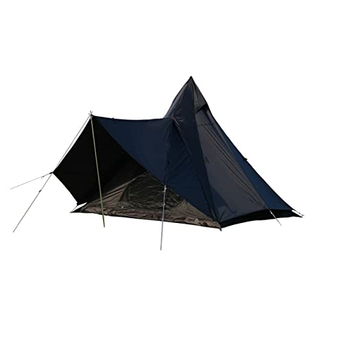 AQQWWER Zelte Black Outdoor Camping Zelt Sonnencreme Doppelregendes Diablo Minarett in hoher Qualität