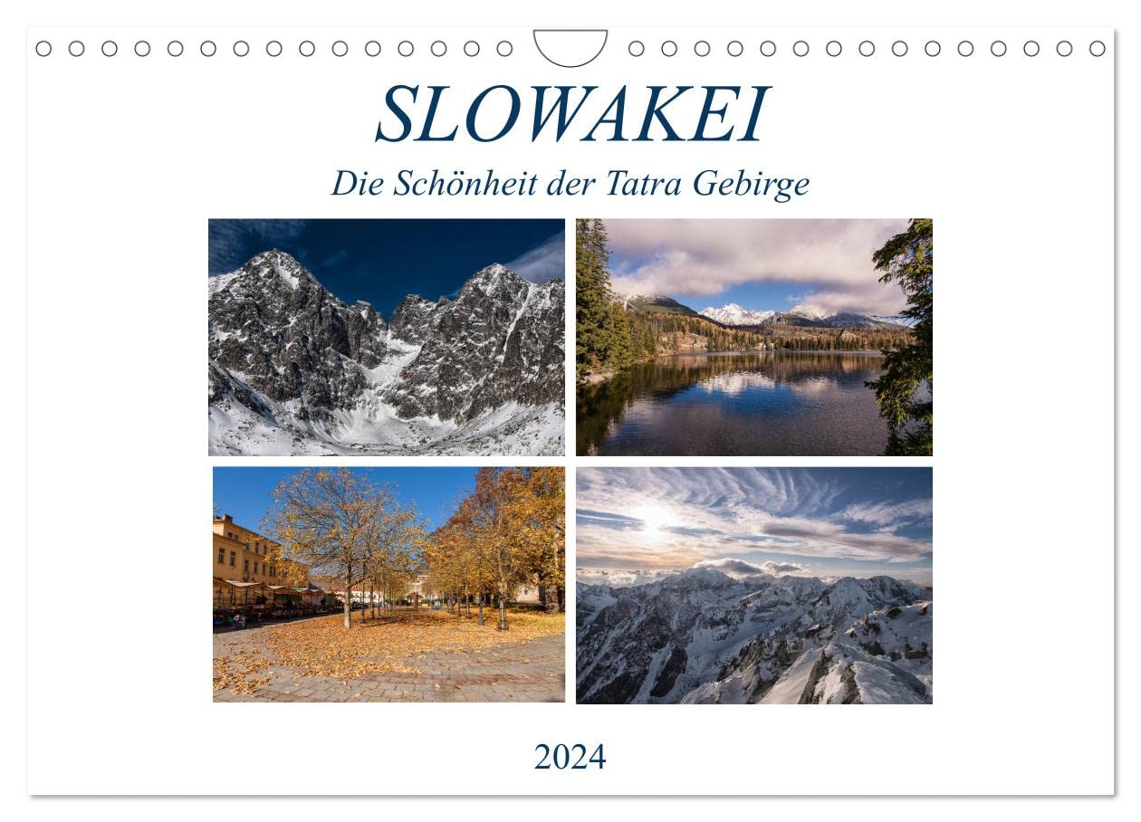 Slowakei - Die Schönheit der Tatra Gebirge (Wandkalender 2024 DIN A4 quer), CALVENDO Monatskalender