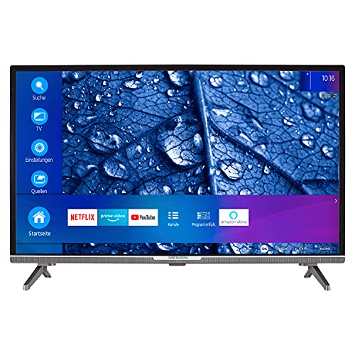 MEDION P13204 80 cm (32 Zoll) Full HD Fernseher (Smart-TV, HDR, Netflix, Prime Video, WLAN, PVR, Bluetooth, HD Triple Tuner, CI+)