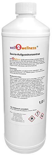 well2wellness® Saunaaufguss Konzentrat Eis-Beere (mit Menthol) 1,0 l
