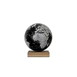 EMFORM Platon Globus magnetisch mit Eichenholz-Sockel Schwarz 250 mm