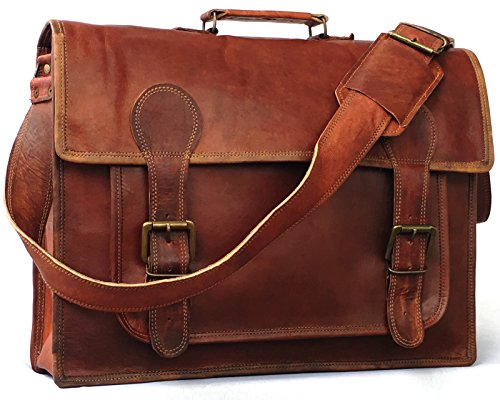 VINTAGE COUTURE 45,7 cm Original Business Leder Laptop Messenger Bag