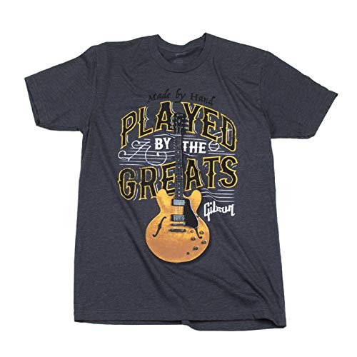 Gibson Played By The Greats-T-Shirt M-Charcoal