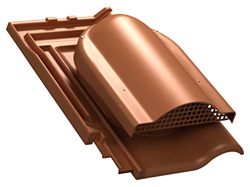 Flachlüfter für Koramic - L15 (Langenzenn) Dachziegel, Dachlüfter Entlüfter Lüftungsziegel (RAL 8004 - Ziegelrot)
