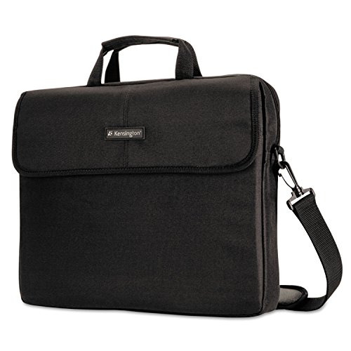 Kensington Laptop Tasche, Klassische Tasche für 15,6 Zoll Laptops mit Tragegriff und Schultergurt für Männer und Frauen, schwarz, K62562EU