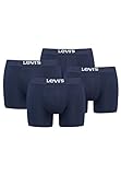 4 er Pack Levis Boxer Brief Boxershorts Men Herren Unterhose Pant Unterwäsche, Farbe:Navy, Bekleidungsgröße:XL
