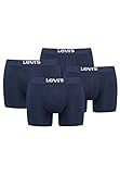 4 er Pack Levis Boxer Brief Boxershorts Men Herren Unterhose Pant Unterwäsche, Farbe:Navy, Bekleidungsgröße:M