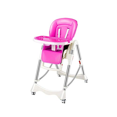 Aintap faltbarer Baby-Esszimmerstuhl: einfacher Aufbau, schnelle Reinigung und tragbar (Pink)