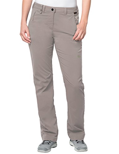 Jack Wolfskin Herren Activate Light Pants Women Wasserabweisend Elastisch Atmungsaktiv Windabweisend Outdoor Softshell, Wanderhose Hose, Moon Rock, 42