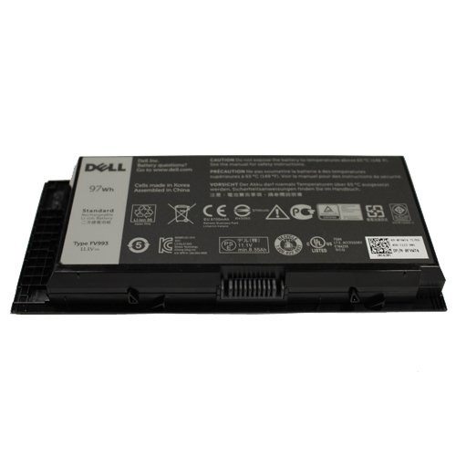 Dell FV993 RY6WH JHYP2 451-Ionen (LiIon) 11.1 V Akku wiederaufladbar - Akkus (-Ionen (LiIon), Notebook/Tablet, 11,1 V, 97 WH, schwarz)