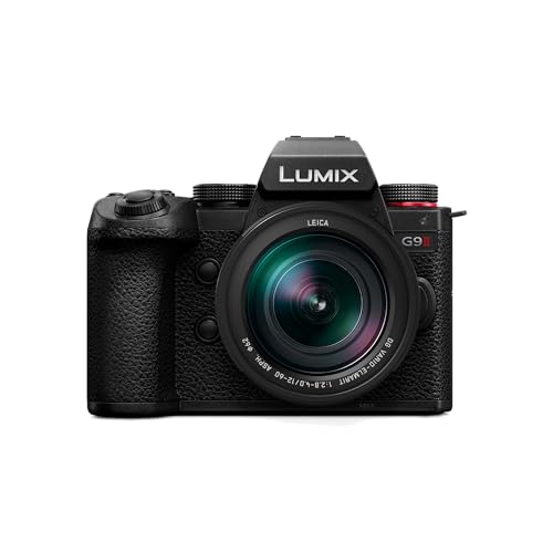 Panasonic LUMIX DC-G9M2LE Micro Four Thirds spiegellose Kamera, Leica DG Vario-Elmarit 12-60 mm F2.8-4.0 Objektiv, 25,2MP, 4K 120p/100p & 5,7K 30p/25p, Phasen-Hybrid-AF, WLAN, Schwarz
