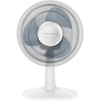 Rowenta Essential Tischventilator, hohe Leistung, leise, 2 Geschwindigkeiten, kompakt, Oszillation und verstellbare Ausrichtung VU2310F0, Weiß, 30 x 31 x 45 cm