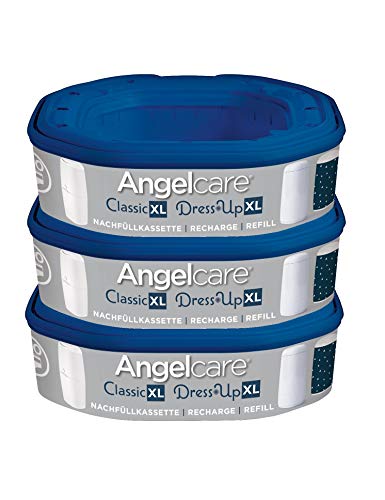 Angelcare AR5003-DE 3er-Pack Nachfüllkassette Dress-Up, blau