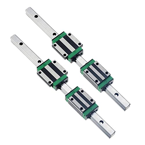 2 Stück HGR15 quadratische lineare Führungsschiene + 4 Stück HGH15CA Gleitblock, geeignet for CNC-Maschinen und DIY-Projekte (Size : 2RAIL 4X HGH15CA-250MM)