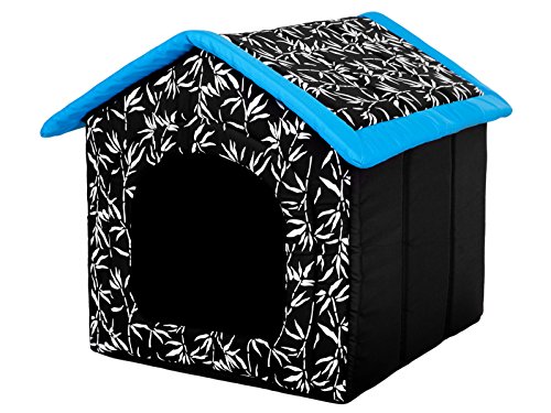 HobbyDog R1 BUDNDA9 Doghouse R1 38X32 cm Blue Roof, XS, Multicolored, 600 g