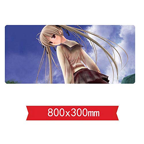 IGIRC Mauspad,sora kasugano Speed Gaming Mouse pad,800x300mm Mousepad,Extended XXL Large Mousemat with 3mm-Thick Base,for notebooks, PC, K