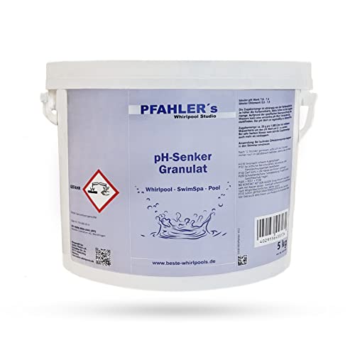 Chemoform. pH Senker Granulat Senker Regulierung Pool Schwimmbad Whirlpool pH Minus (5 KG)