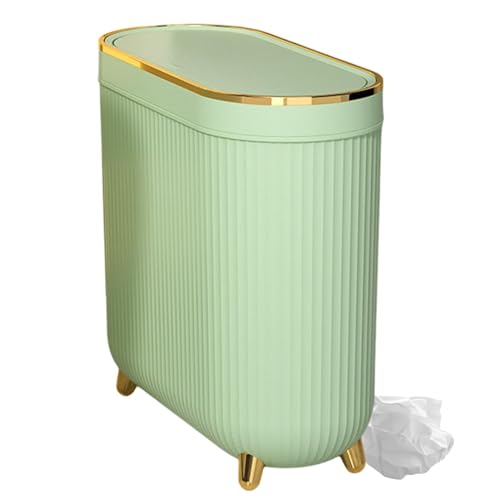 Toiletten-Mülleimer, Mülleimer mit Deckel | Toilettenpapier-Mülleimer - Mit Deckel Toilettenpapier-Mülleimer, schlanker Toiletten-Mülleimer für Badezimmerabfälle